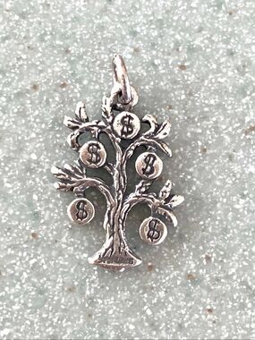 Money Tree Sterling Silver Jewelry Charm #dollars